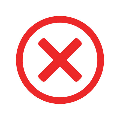 Error Mark (X)